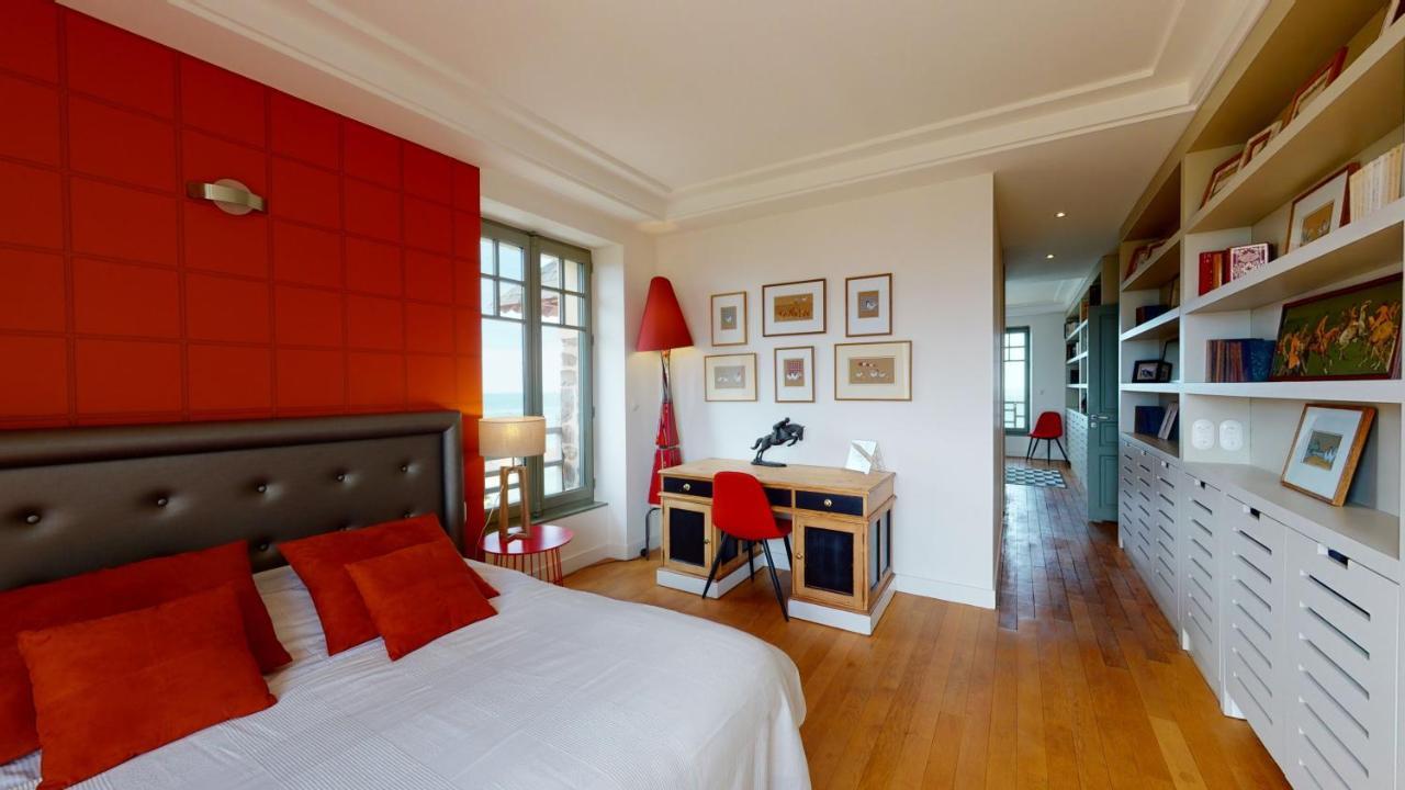 Les Roches Grises, Luxueuse Villa Face Mer, 4Etoiles, Spa Et Jardin Panoramique, Societe La Clef Decamp Granville Exterior foto