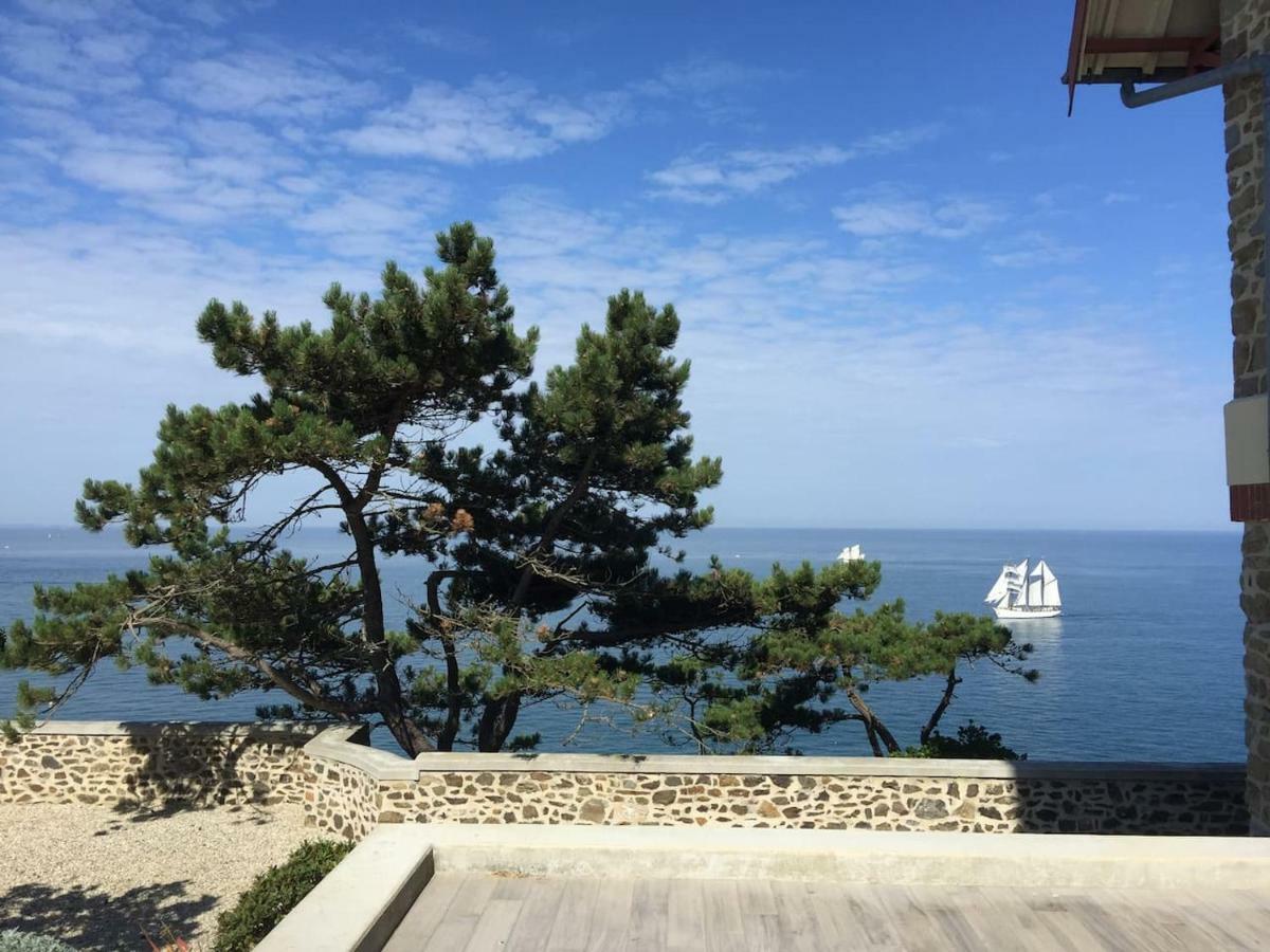 Les Roches Grises, Luxueuse Villa Face Mer, 4Etoiles, Spa Et Jardin Panoramique, Societe La Clef Decamp Granville Exterior foto